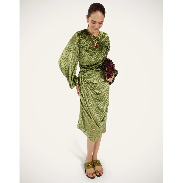La DoubleJ Brigid Top in Verona Green at Luxury Shoes 
