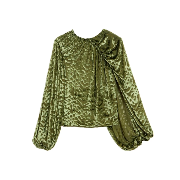 Brigid Top in Verona Green