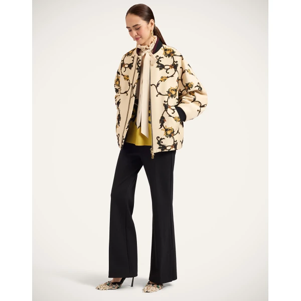 La DoubleJ Brooklyn Bomber in Buttercup White at Luxury Shoes 