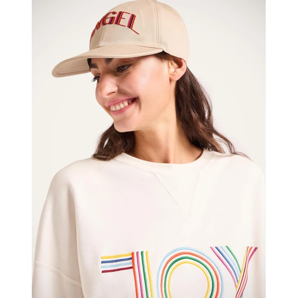 La DoubleJ Brooklyn Cap in Angel Light Beige at Luxury Shoes 