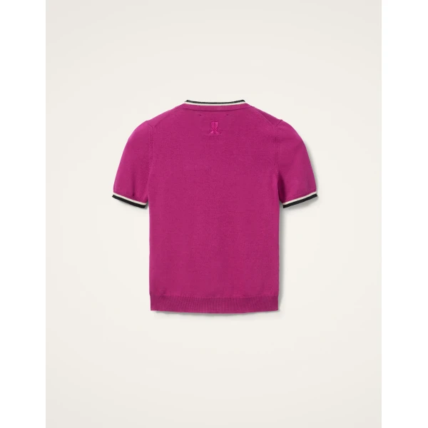 La DoubleJ Busy-bee Tee in Pink Knit, view 6