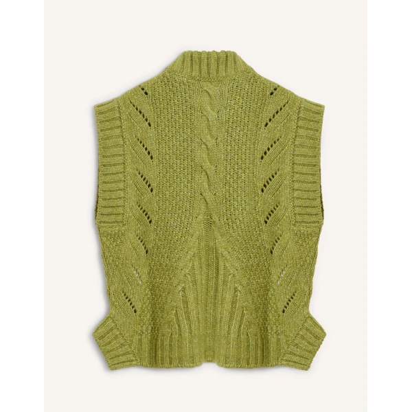 La DoubleJ Cameo Vest in Light Green at Luxury Shoes 