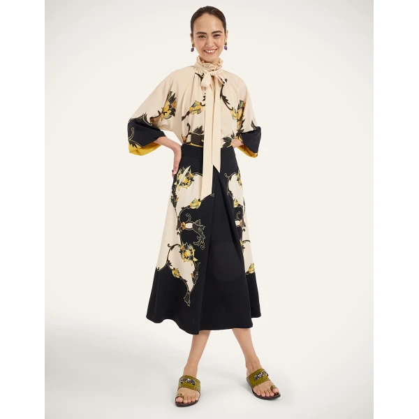 La DoubleJ Cerere Blouse in Buttercup Gold at Luxury Shoes 