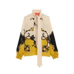 La DoubleJ Cerere Blouse in Buttercup Gold at Luxury Shoes 
