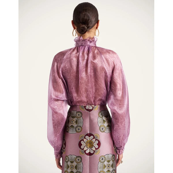 La DoubleJ Cerere Blouse in Dusty Pink, view 3
