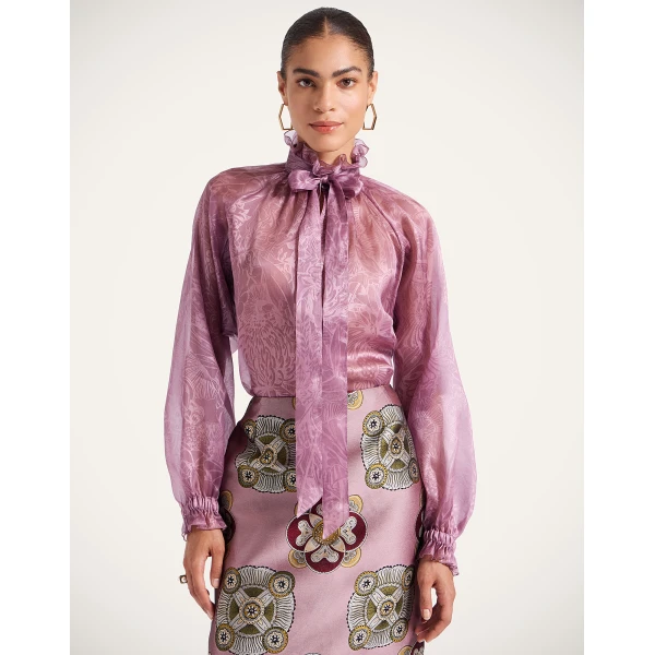 La DoubleJ Cerere Blouse in Dusty Pink, view 5