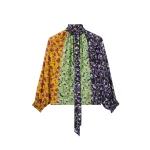 La DoubleJ Cerere Blouse in Honeysuckle Tricolor Yellow