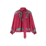 La DoubleJ Cerere Blouse in Regalia Red
