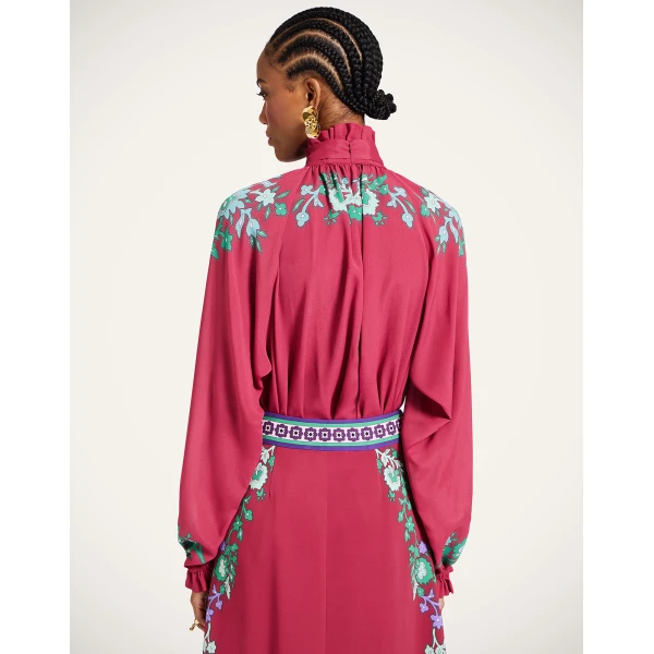 La DoubleJ Cerere Blouse in Regalia Red, view 3