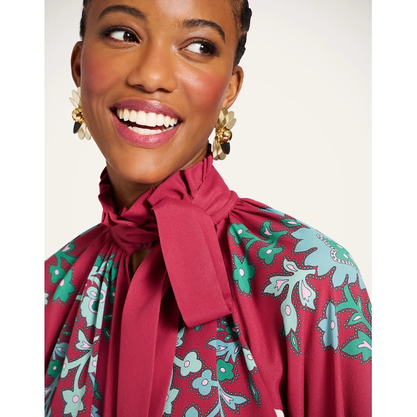 La DoubleJ Cerere Blouse in Regalia Red, view 5