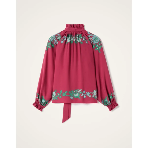 La DoubleJ Cerere Blouse in Regalia Red, view 6