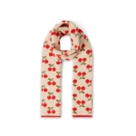 La DoubleJ Cherry Scarf in Off White at Luxury Shoes 