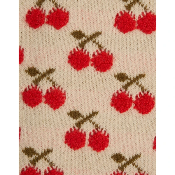 La DoubleJ Cherry Scarf in Off White at Luxury Shoes 