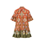La DoubleJ Choux Dress in Nucleus Rust