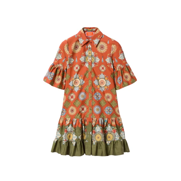 La DoubleJ Choux Dress in Nucleus Rust