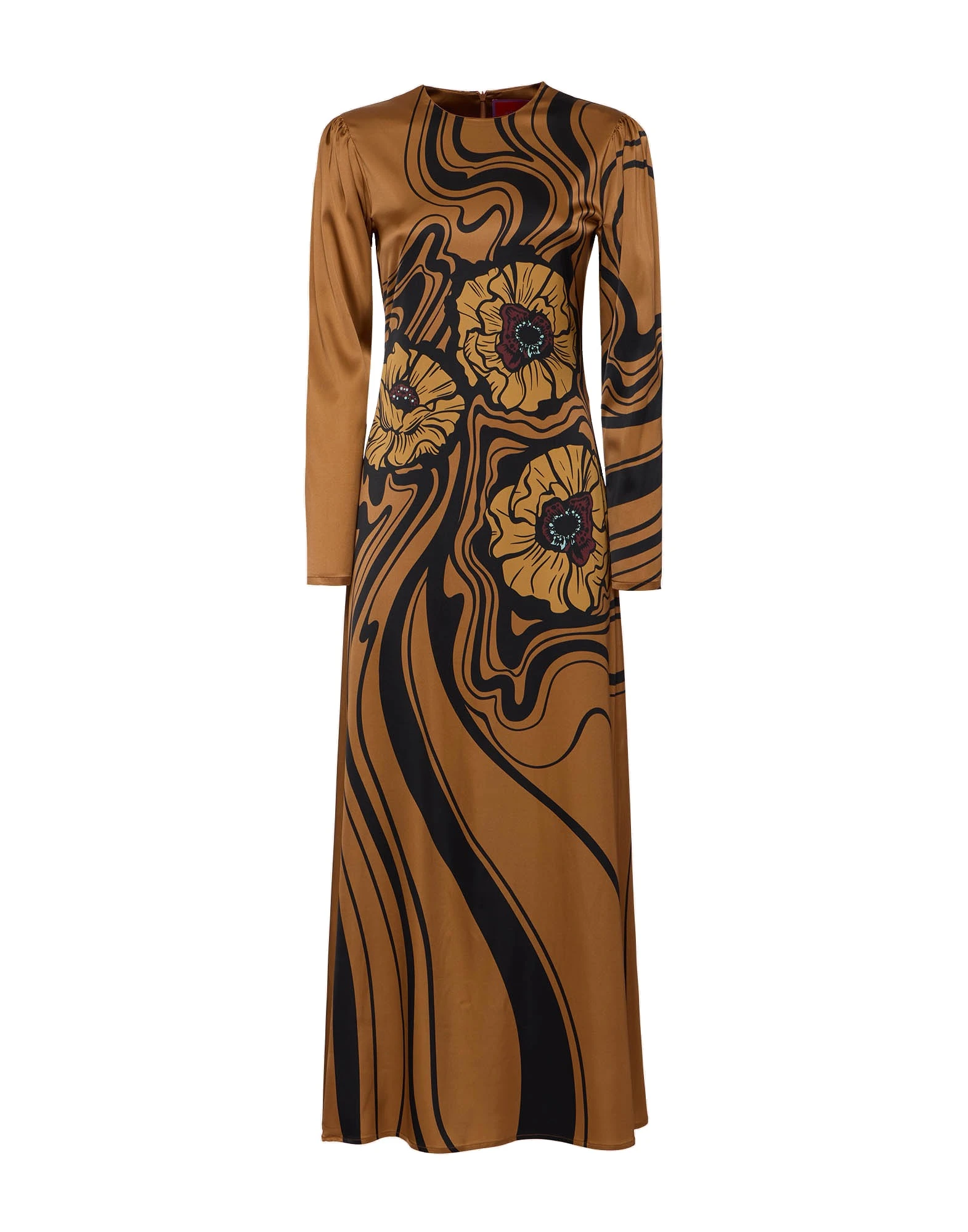 La DoubleJ Clingy Swing in Big Blooms Brown La DoubleJ Clingy Swing in Big Blooms Brown Dress