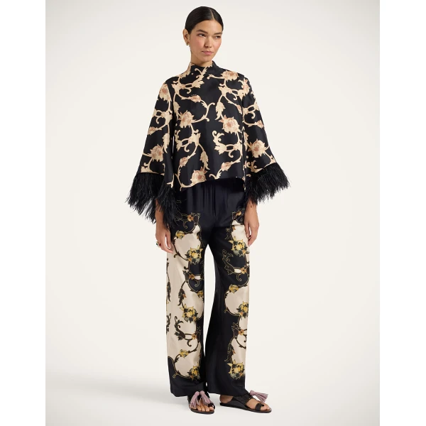 La DoubleJ Club Pants in Buttercup Black at Luxury Shoes 