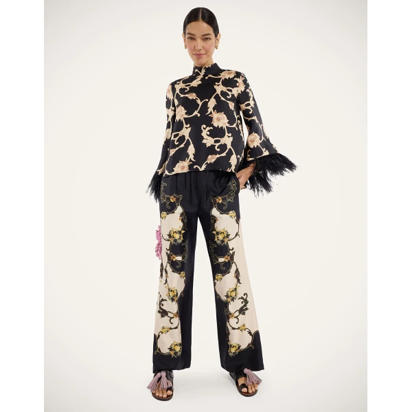 La DoubleJ Club Pants in Buttercup Black at Luxury Shoes 