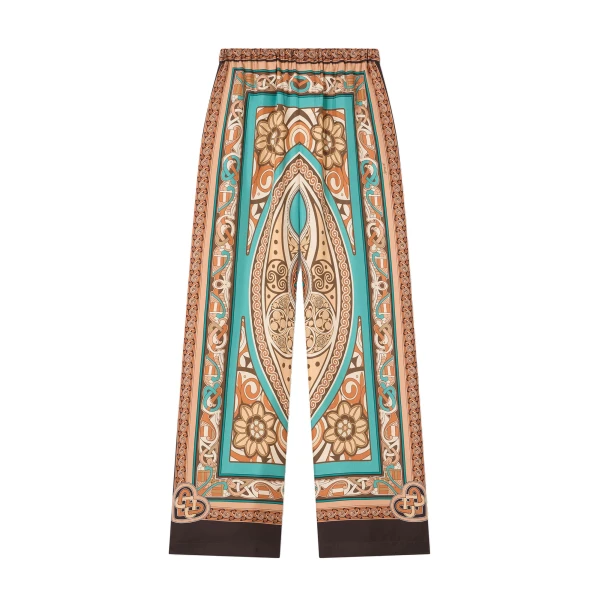 La DoubleJ Club Pants in Kells Blue Petrol at Luxury Shoes 