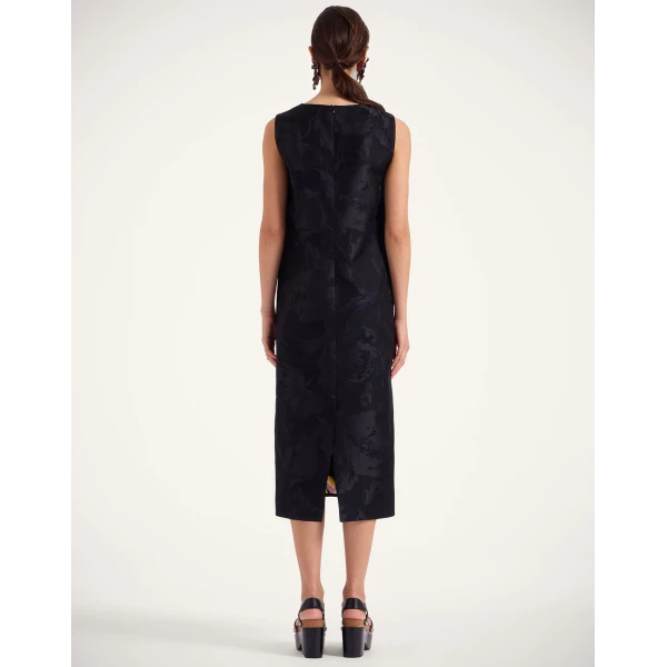 La DoubleJ Column Dress in Sylph Black, view 3