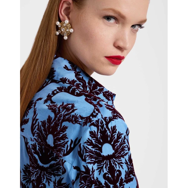 La DoubleJ Corsini Earrings in Gold, view 4