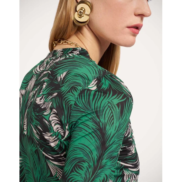 La DoubleJ Crew Top in Quill Green at Luxury Shoes 