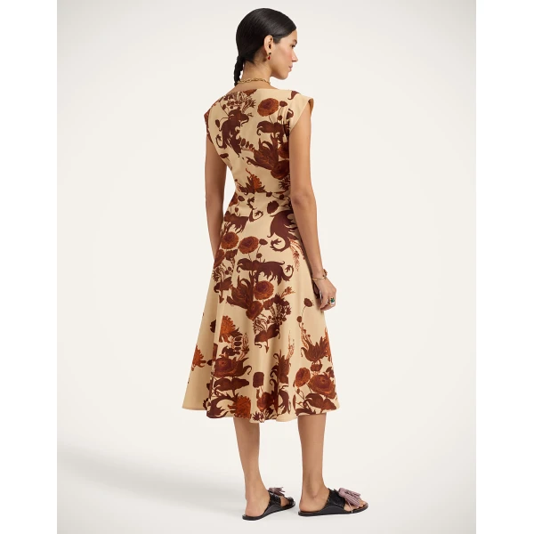 La DoubleJ Day To Dinner Dress in Coven Buttercream at Luxury Shoes 