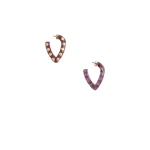 La DoubleJ Dew Earrings Mini in Pink