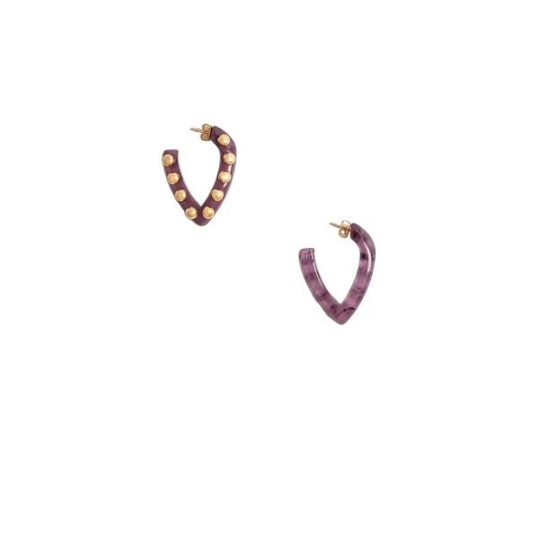 Dew Earrings Mini in Pink