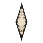 La DoubleJ Diamond Scarf in Buttercup Black at Luxury Shoes La DoubleJ Diamond Scarf in Buttercup Black at Luxury Shoes