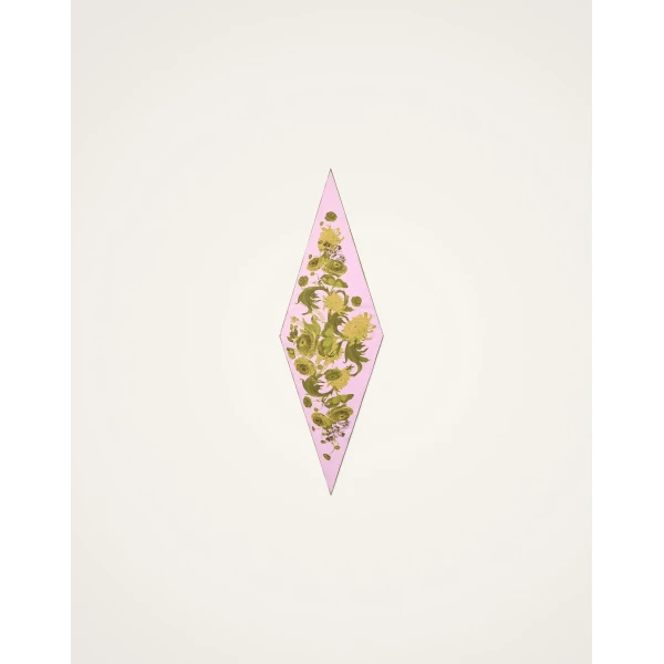 La DoubleJ Diamond Scarf in Coven Pink at Luxury Shoes 