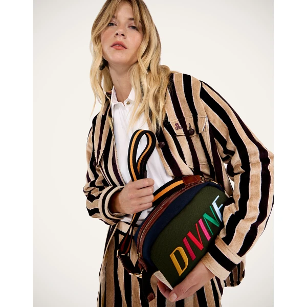 La DoubleJ Divine Beauty Bag in Dark Green at Luxury Shoes 