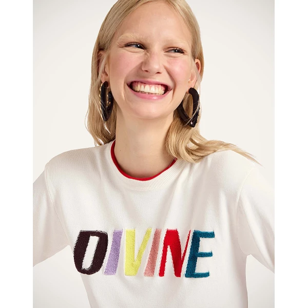 La DoubleJ Divine Tee in Divine White, view 6