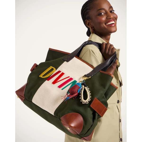 La DoubleJ Divine Tote Bag in Dark Green at Luxury Shoes 