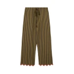 La DoubleJ Drawstring Pants in Pinstripe Green