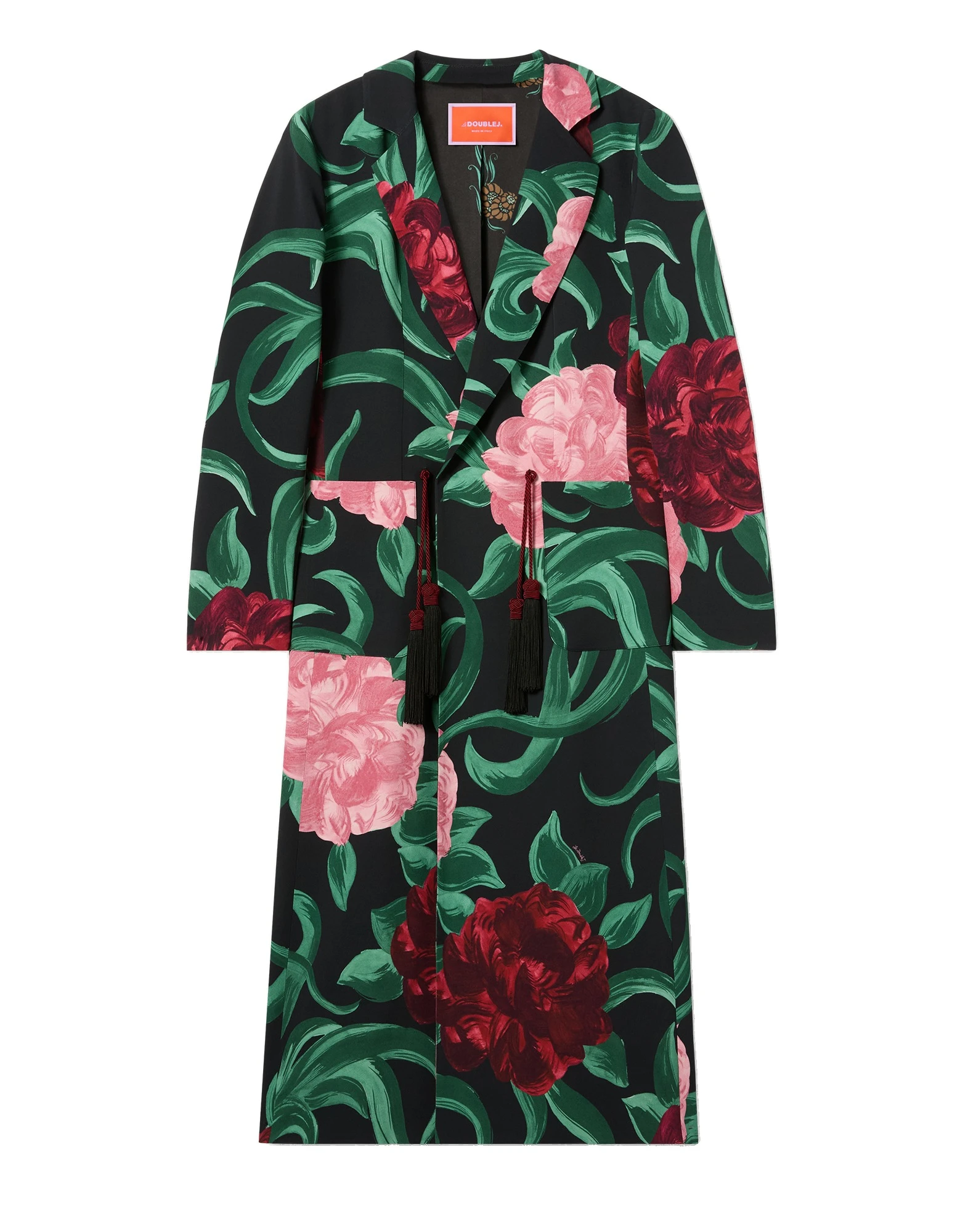 La DoubleJ Duster Coat in Peony Black La DoubleJ Duster Coat in Peony Black