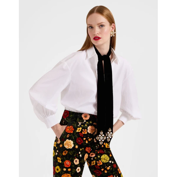 La DoubleJ Ella 2-Ways Stole in Black at Luxury Shoes 