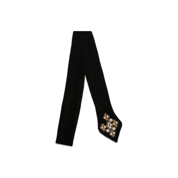 La DoubleJ Ella 2-Ways Stole in Black at Luxury Shoes 