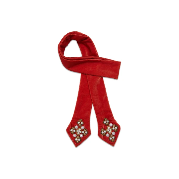 La DoubleJ Ella 2-Ways Stole in Orange at Luxury Shoes 