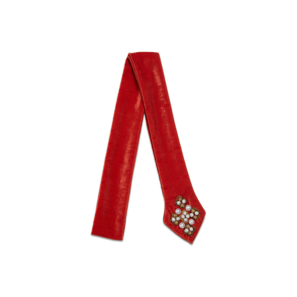 La DoubleJ Ella 2-Ways Stole in Orange at Luxury Shoes 