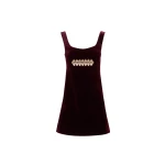 La DoubleJ Ella Mini Dress in Burgundy