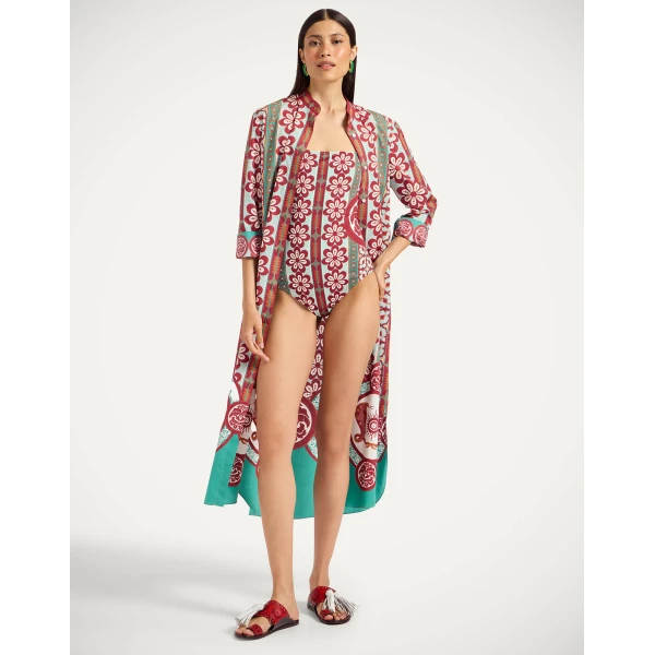La DoubleJ Elle Swimsuit in Pagoda Rust, view 2