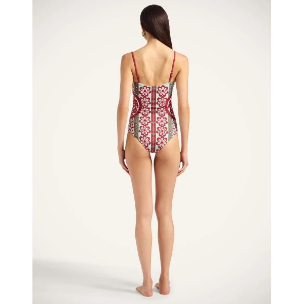 La DoubleJ Elle Swimsuit in Pagoda Rust, view 3