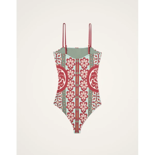 La DoubleJ Elle Swimsuit in Pagoda Rust, view 6