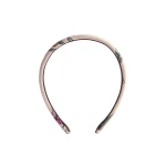 La DoubleJ Flat Headband in Mini Iris Ivory at Luxury Shoes 