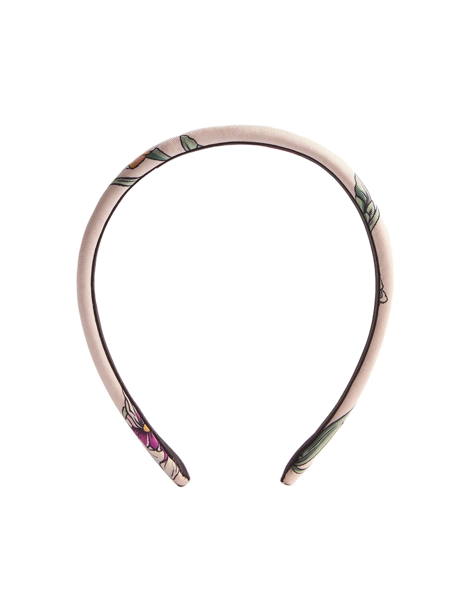 La DoubleJ Flat Headband in Mini Iris Ivory at Luxury Shoes La DoubleJ Flat Headband in Mini Iris Ivory at Luxury Shoes