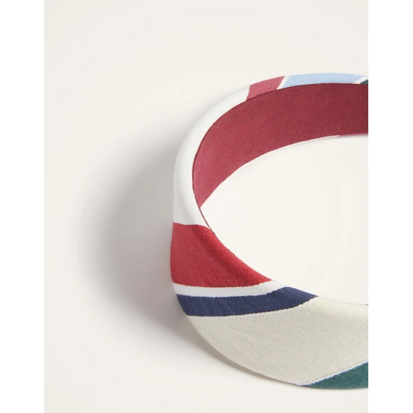 La DoubleJ Flat Headband in Stripes Multicolor at Luxury Shoes 