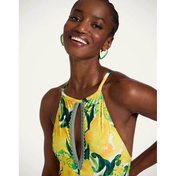 La DoubleJ Fonda Swimsuit in Zesty Yellow, view 4