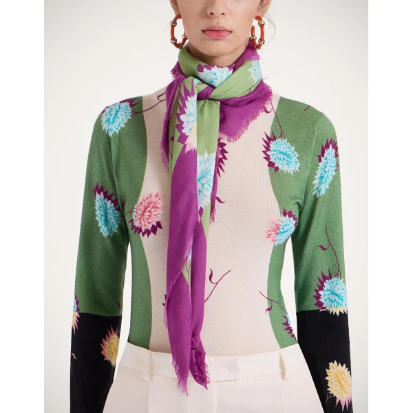La DoubleJ Foulard 120 in Derby Multicolor at Luxury Shoes 