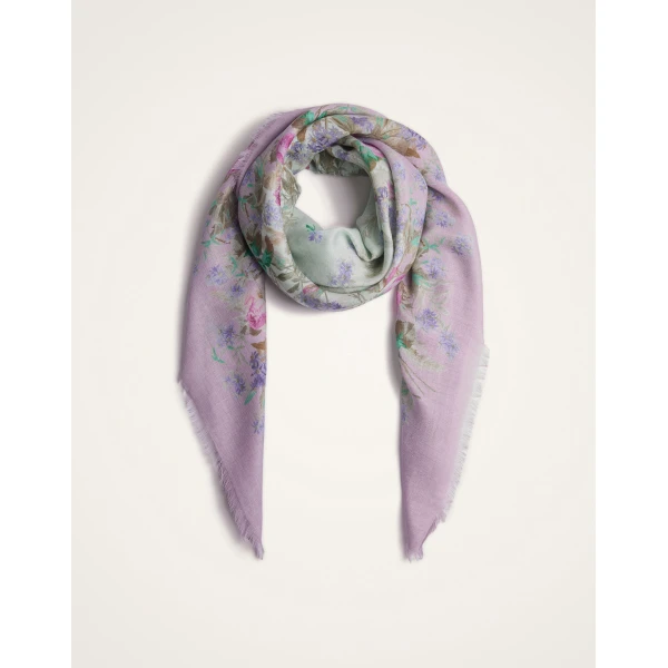 La DoubleJ Foulard 120 in Heath Mint at Luxury Shoes 